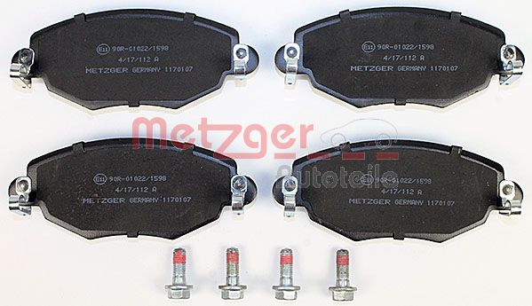METZGER 1170107 Bremsbelagsatz, Scheibenbremse